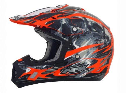 AFX FX-17 Inferno Helmet , Distinct Name: Orange, Gender: Mens/Unisex, Primary Color: Orange, Helmet Type: Offroad Helmets, Helmet Category: Offroad, Size: 3XL 0110-3572