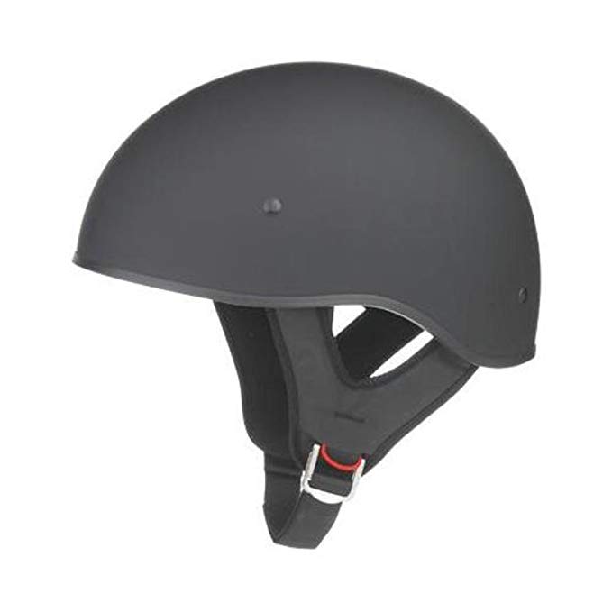 GMAX GM65 Naked Half Face Street Motorcycle Helmet - Flat Black Small