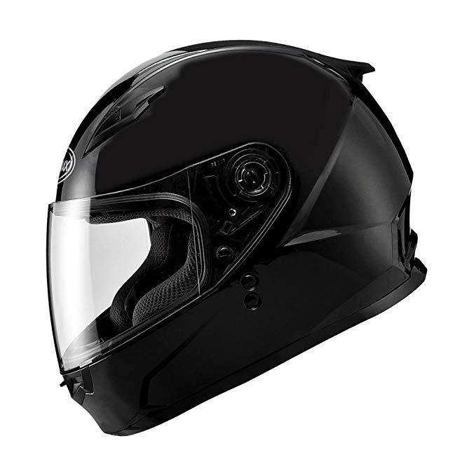 GMAX FF49 Solid Men's Full Face Motorcycle Helmet - Flat Black / 2X-Large