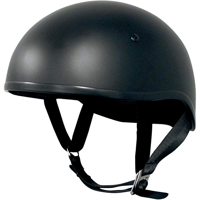 AFX FX-200 Solid Slick Helmet , Gender: Mens/Unisex, Helmet Type: Half Helmets, Helmet Category: Street, Distinct Name: Slick Flat Black, Primary Color: Black, Size: 2XL 0103-0927