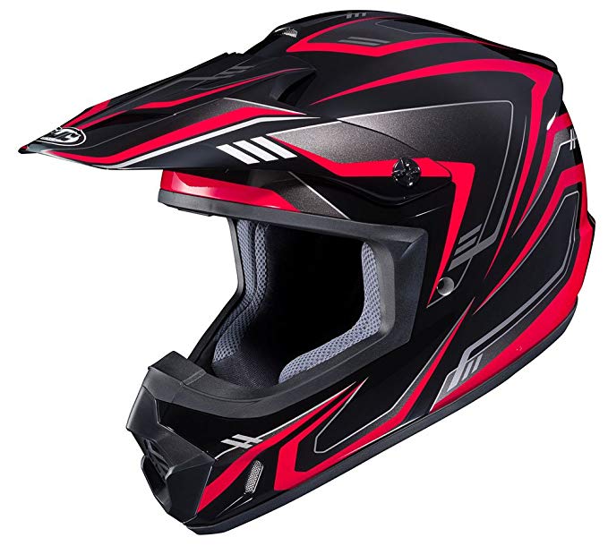 HJC Helmets Unisex-Adult Off-Road Helmet (Black/Red, XXL) (CS-MX II Edge MC-1) 326-916