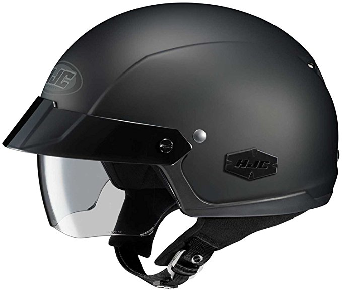 HJC Solid IS-Cruiser Half (1/2) Shell Motorcycle Helmet - Matte Black / Large