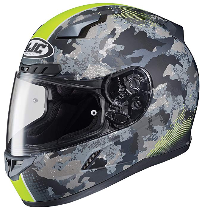 HJC CL-17 Void Matte Hi-Viz/Camo Full Face Helmet - X-Large