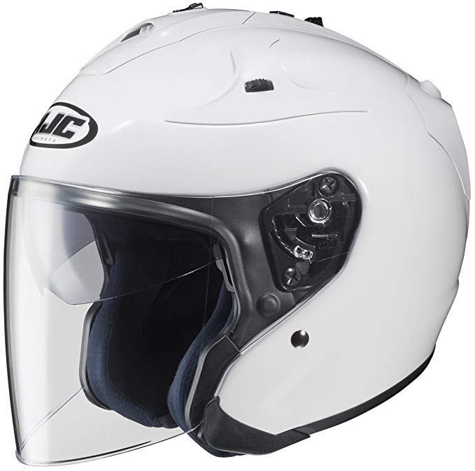 HJC FG-JET Open-Face Motorcycle Helmet (White, Medium)