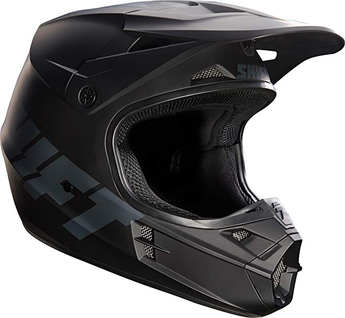 Shift Racing Assault Men's Off-Road Motorcycle Helmets - Matte Black / Small