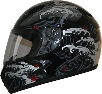 HCI-75 Black Storm Full Face Helmet-XXL