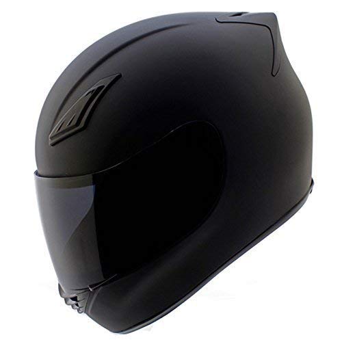 Duke Helmets DK-120 Full Face Motorcycle Helmet, Large, Matte Black