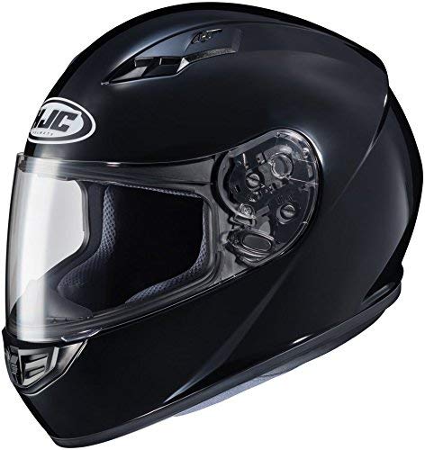 HJC CS-R3 Full Face Motorcycle Helmet Gloss Black (Medium)