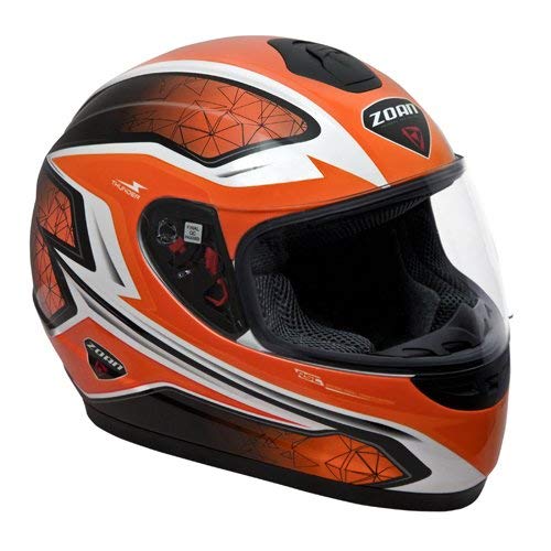 Zoan Thunder Full Face Helmet Orange Graphic (3XL)