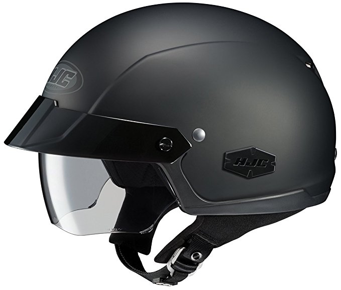 HJC IS-Cruiser Motorcycle Half-Helmet (Matte Black, X-Large)