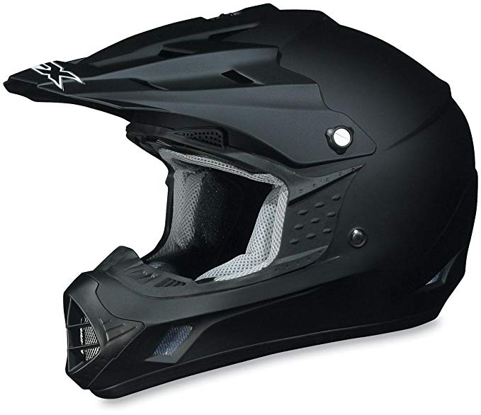 AFX FX-17 Solid Helmet , Size: XL, Primary Color: Black, Helmet Type: Offroad Helmets, Helmet Category: Offroad, Distinct Name: Flat Black, Gender: Mens/Unisex 01101754