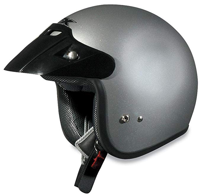 AFX FX-75 Solid Helmet , Size: Sm, Primary Color: Silver, Helmet Category: Street, Helmet Type: Open-face Helmets, Distinct Name: Silver, Gender: Mens/Unisex 0104-0078