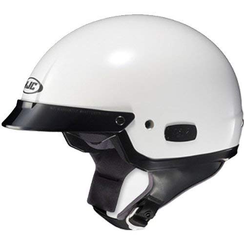 HJC Solid IS-2 Half (1/2) Shell Motorcycle Helmet - White / 2X-Large