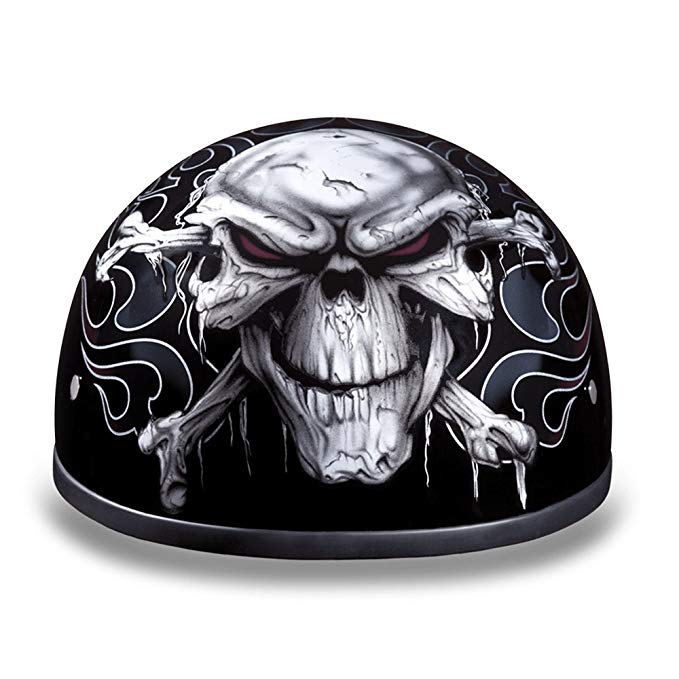 D.O.T. DAYTONA SKULL CAP- W/ CROSS BONES