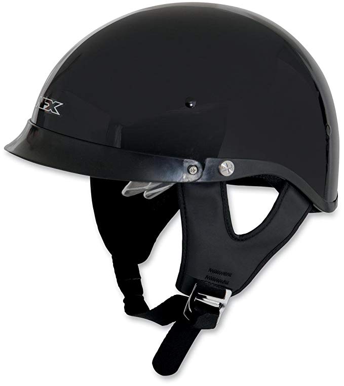 AFX FX-200 Solid Helmet with Dual Inner Lens , Size: XL, Primary Color: Black, Distinct Name: Black, Helmet Category: Street, Helmet Type: Half Helmets, Gender: Mens/Unisex 0103-0731