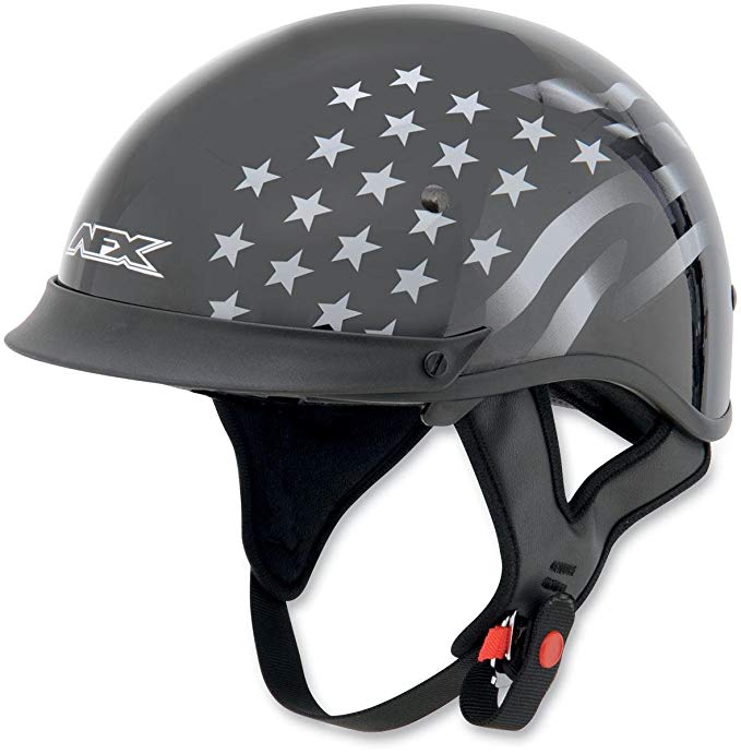 AFX FX-72 Stealth Helmet with Single Inner Lens , Size: Md, Primary Color: Black, Distinct Name: Flat Black Stealth, Helmet Category: Street, Helmet Type: Half Helmets, Gender: Mens/Unisex 0103-0819