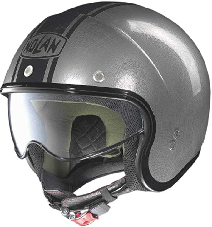 Nolan N2N5271070246 N21 Caribe Helmet (Scratched Chrome/Black, X-Large)