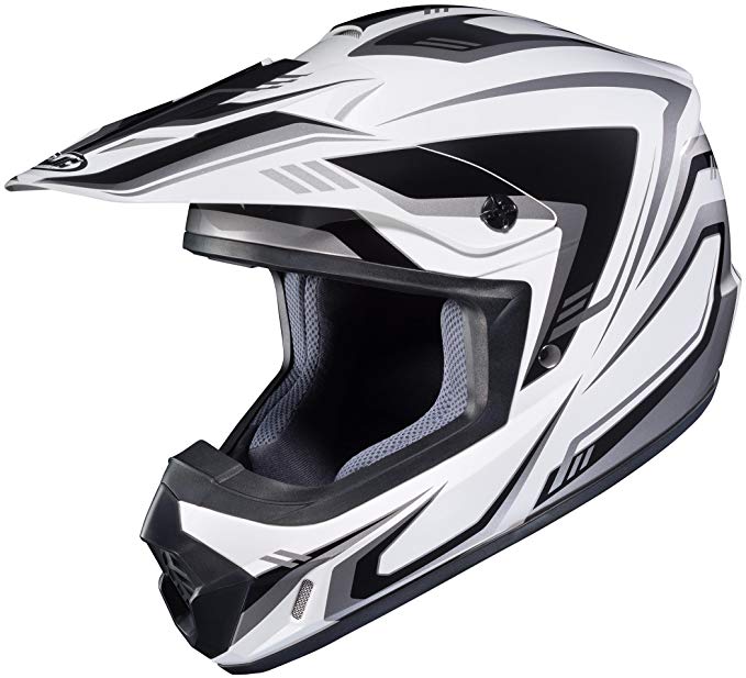 HJC XF-10-0871-1205-09 CS-MX II Edge Helmet, Distinct Name: MC-5, Gender: Mens/Unisex, Helmet Category: Offroad, Helmet Type: Offroad Helmets, Primary Color: White, Size: 3XL