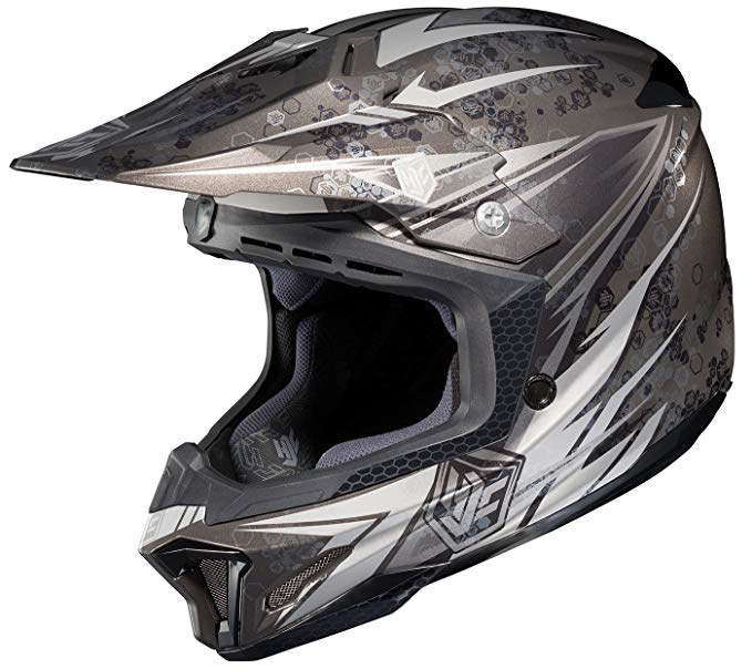 HJC CL-X7 Pop N' Lock Off-Road Motocross Helmet (MC-5, Small)