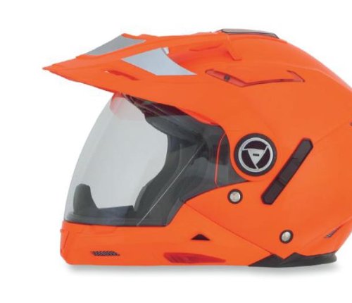 AFX FX-55 7-In-1 Solid Helmet , Gender: Mens/Unisex, Helmet Type: Modular Helmets, Helmet Category: Street, Distinct Name: Safety Orange, Primary Color: Orange, Size: XS 0104-1255