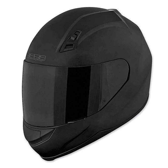 Speed and Strength SS700 Solid Speed Matte Black Full Face Helmet, L