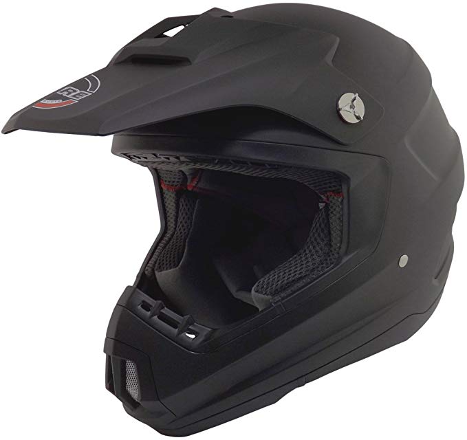 Core Helmets MX-1 Off-Road Helmet (Flat Black, Small)