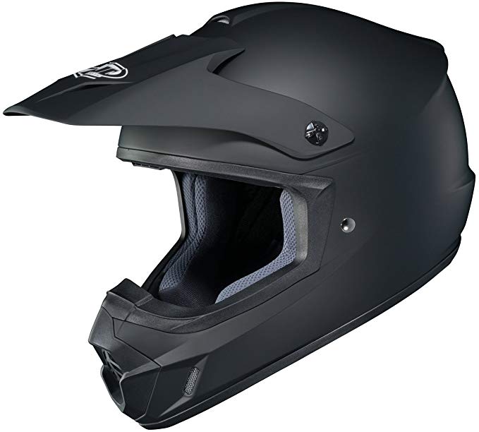 HJC Solid Adult CS-MX 2 Dirt Bike Motorcycle Helmet - Matte Black / Medium