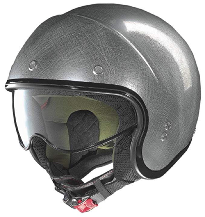 Nolan N2N5274140348 N21 Durango Solid Helmet, Gender: Mens/Unisex, Helmet Type: Open-face Helmets, Helmet Category: Street, Distinct Name: Scratched Chrome, Primary Color: Silver, Size: 2XL