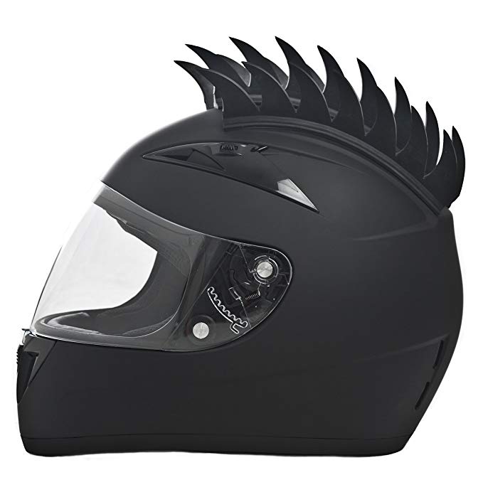 Daytona Shadow Full Face DOT Motorcycle Helmet w/ Helmet Mohawk (Medium)