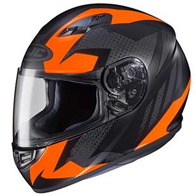 HJC Treague Adult CS-R3 Street Motorcycle Helmet - MC-6HF / Large