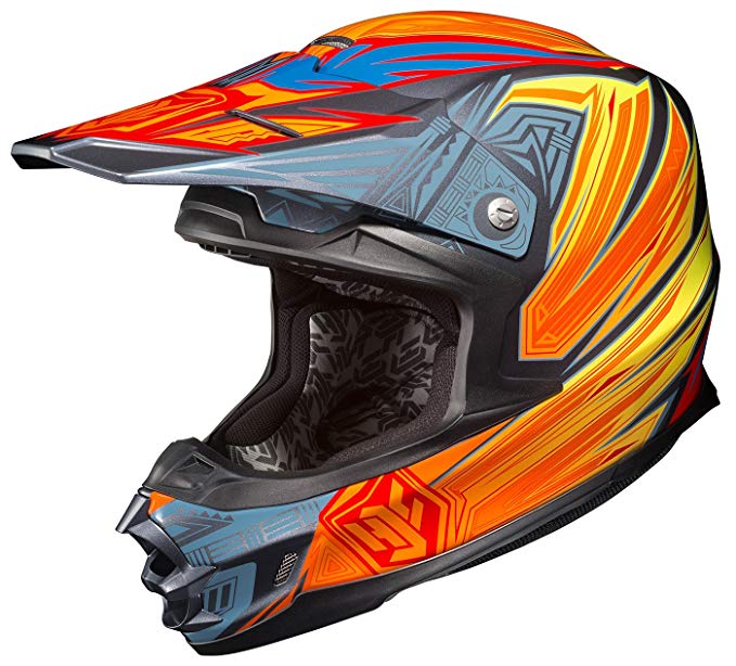 HJC FG-X Legendary Lucha Off-Road Motocross Helmet (MC-3H, Large)