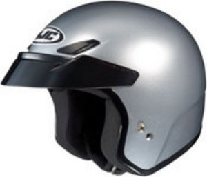 Hjc CS-5 CS5 CRUISERn Cr Silver SIZE:LRG Open Face Motorcycle Helmet