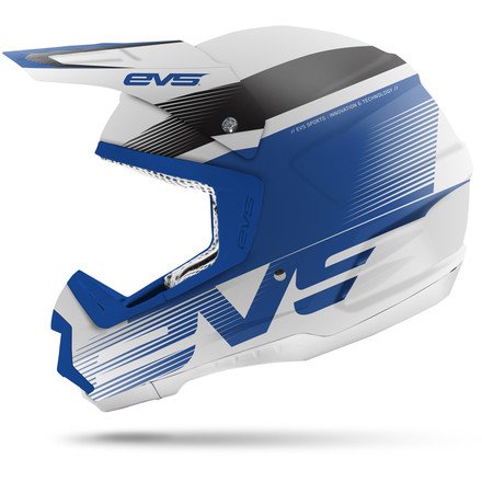 EVS Sports T5 Vapor Helmet (White/Blue/Black, X-Large)