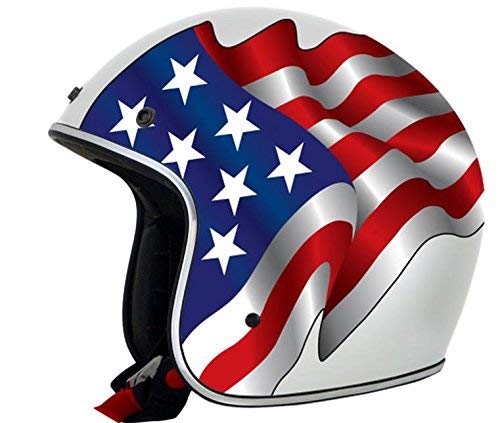 AFX FX-76 Freedom Helmet , Distinct Name: White Freedom, Gender: Mens/Unisex, Helmet Category: Street, Helmet Type: Open-face Helmets, Primary Color: White, Size: XS 0104-1630