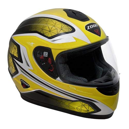 Zoan Thunder Full Face Helmet Yellow Graphic (Extra Large)