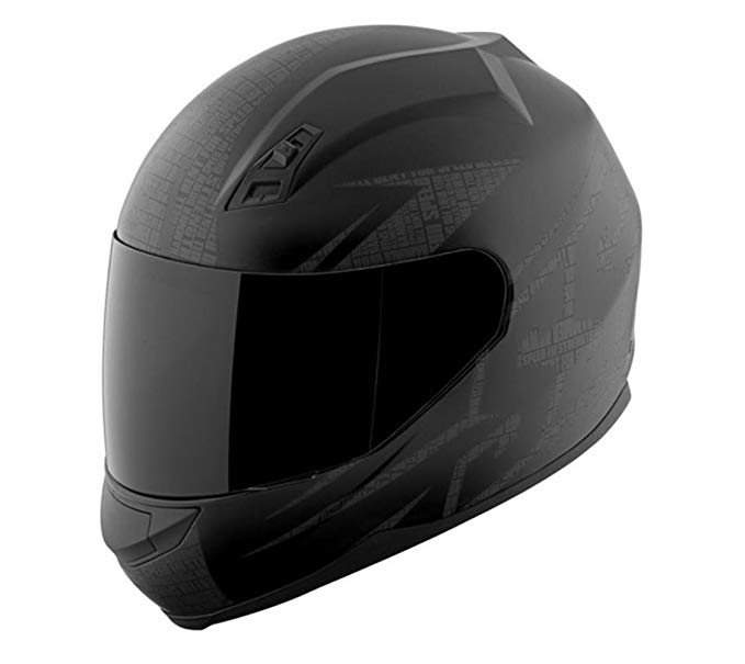 Speed and Strength SS700 Hammer Down Matte Black Full Face Helmet, XL