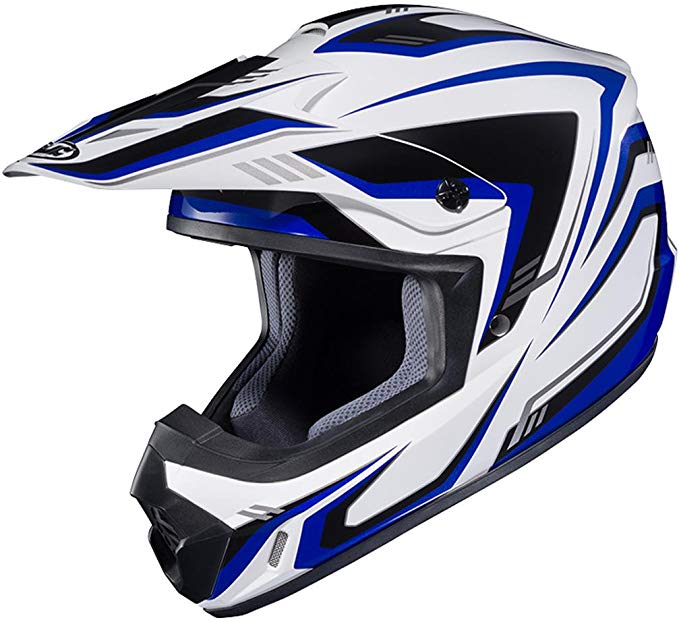 HJC CS-MX II Edge Off-Road Motorcycle Helmet White Blue Medium