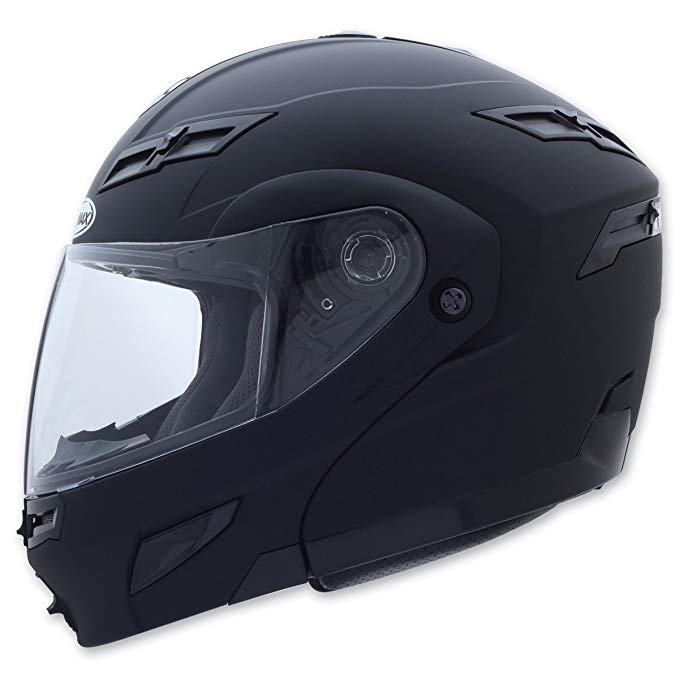 Gmax GM54S Flat Black Modular Helmet, S