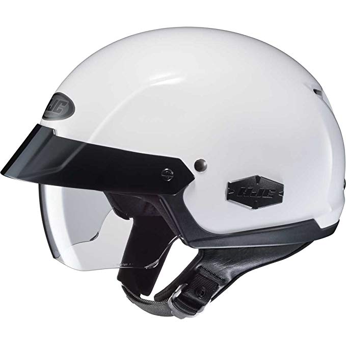 HJC Solid Adult IS-Cruiser Harley Cruiser Motorcycle Helmet - White/Large