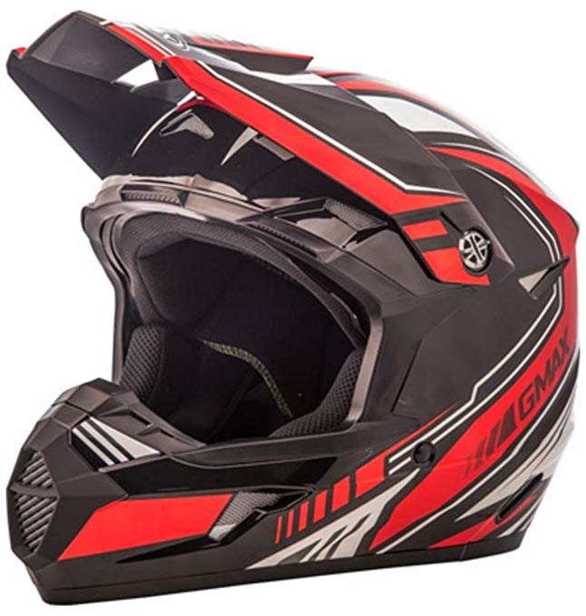 GMAX G3467208TC-1 unisex-adult full-face-helmet-style Helmet (Mx46 Uncle ) (Black/Red, XX-Large)