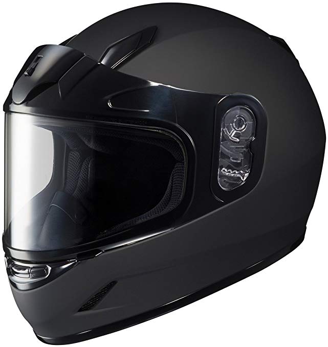HJC Helmets CL-Y SNOW MATTE BLACK LRG