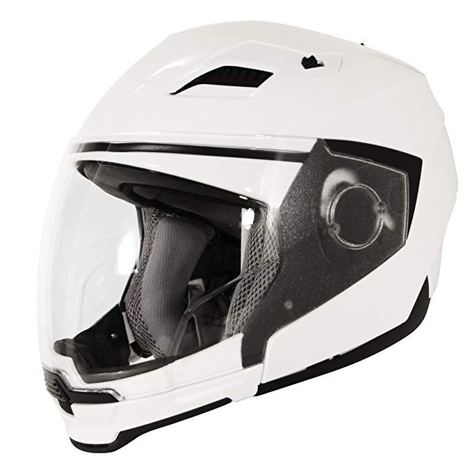 Hawk ST-553-13WG Evolution 2-IN-1 White Modular Helmet - X-Large