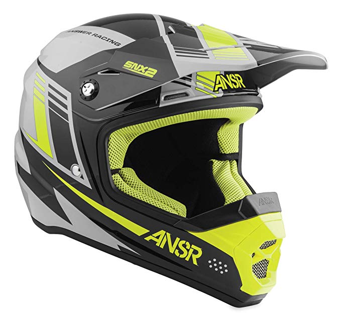 Answer 2017 SNX 2 Helmet (X-SMALL) (GREY/BLACK/HI-VIZ)